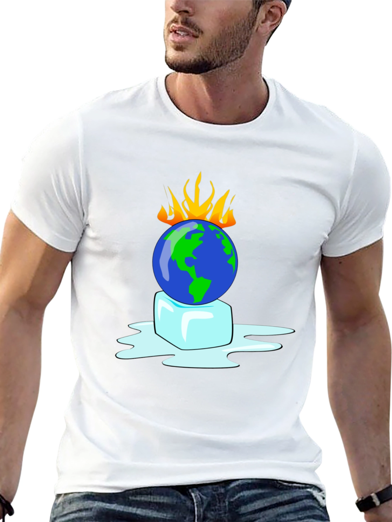 Global Warming Awareness Graphic T-Shirt