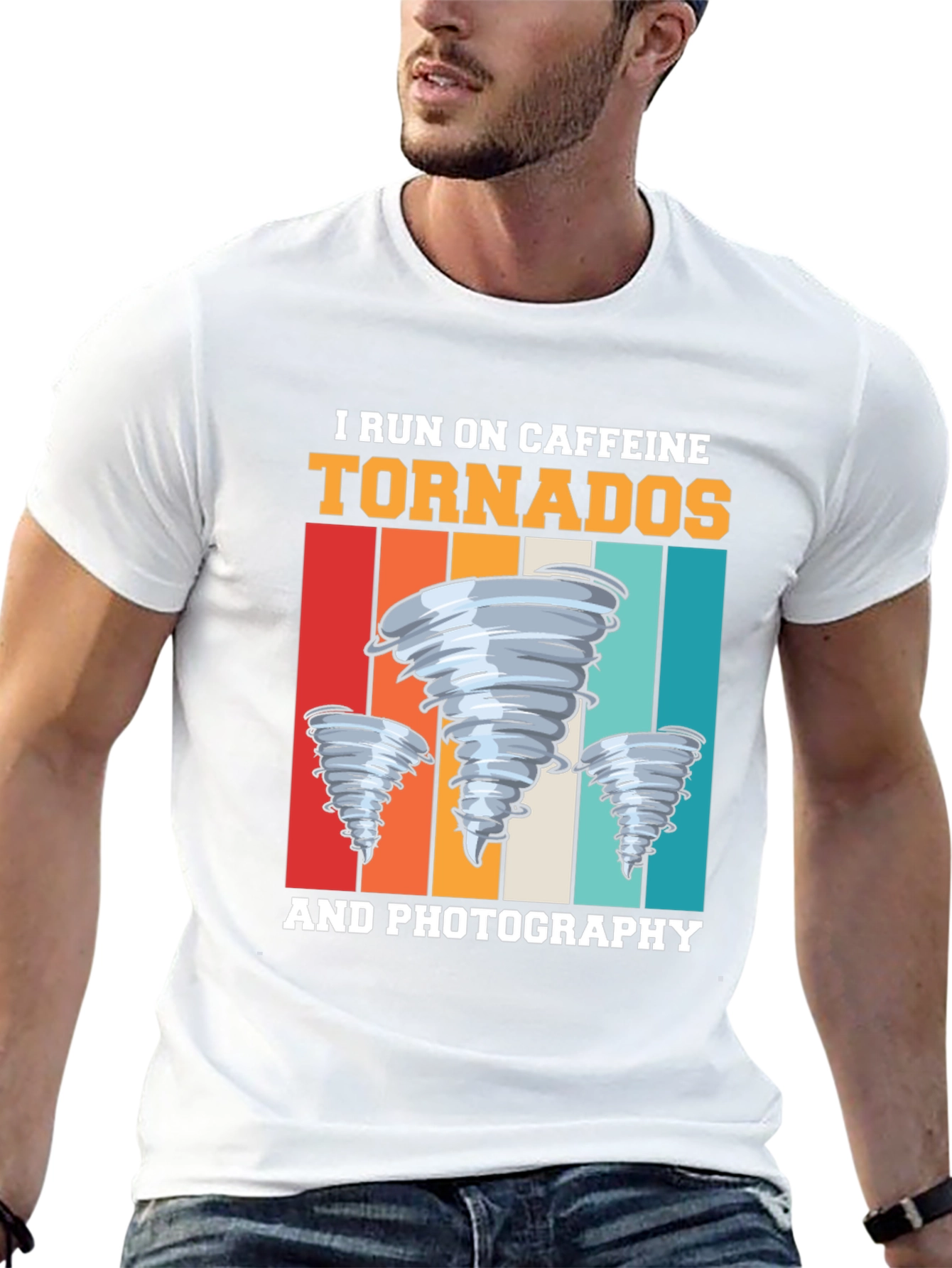 Caffeine Tornadoes Photography Graphic T-Shirt