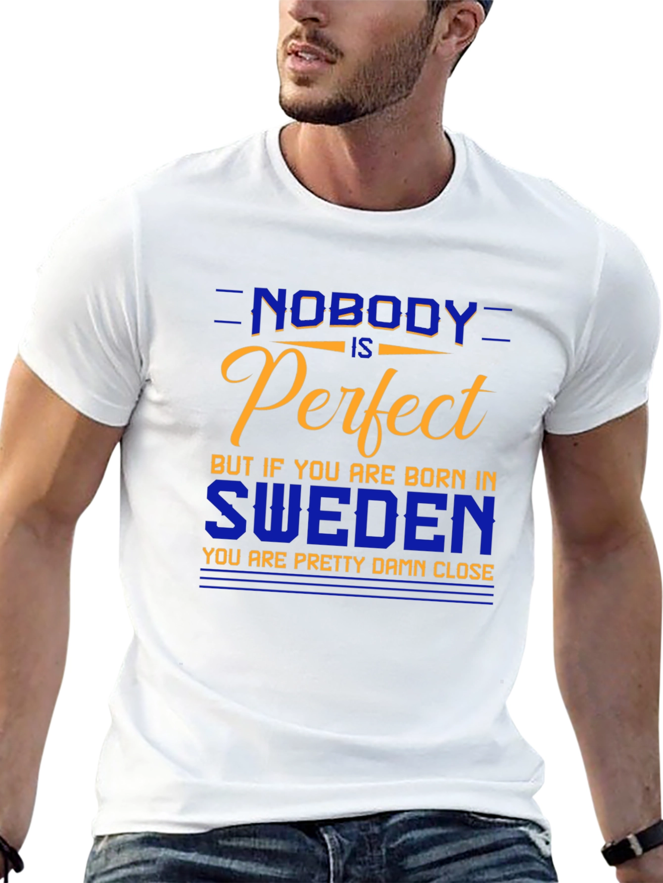 Sweden Pride T-Shirt - Nobody is Perfect
