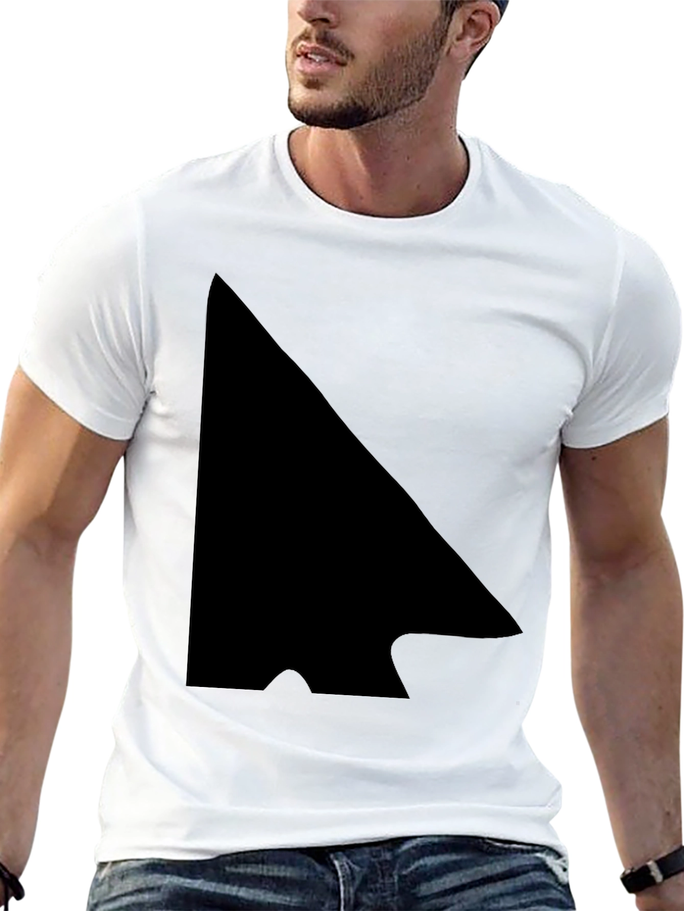 Modern Arrowhead Graphic Black T-Shirt