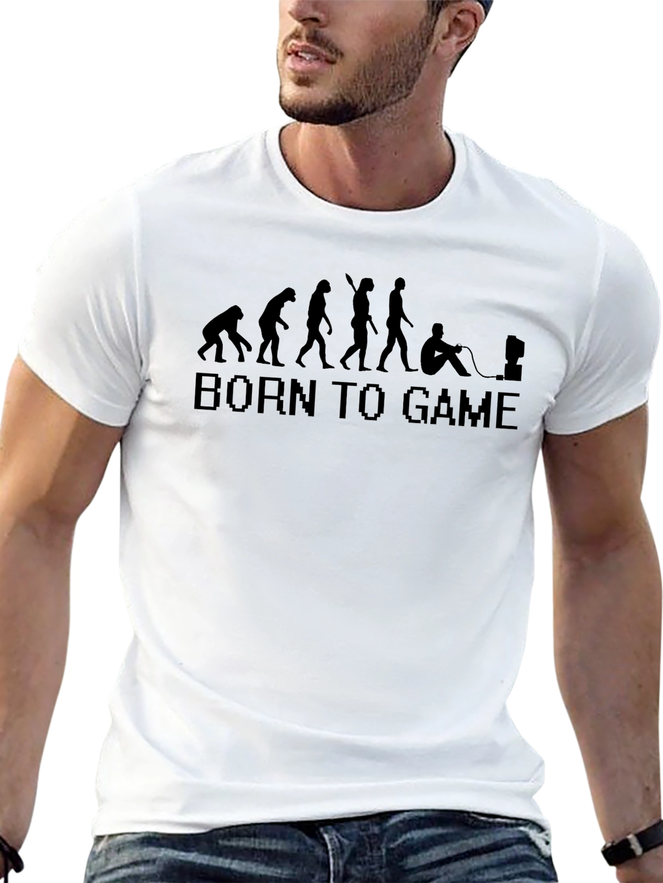 Born To Game Evolution Black T-Shirt