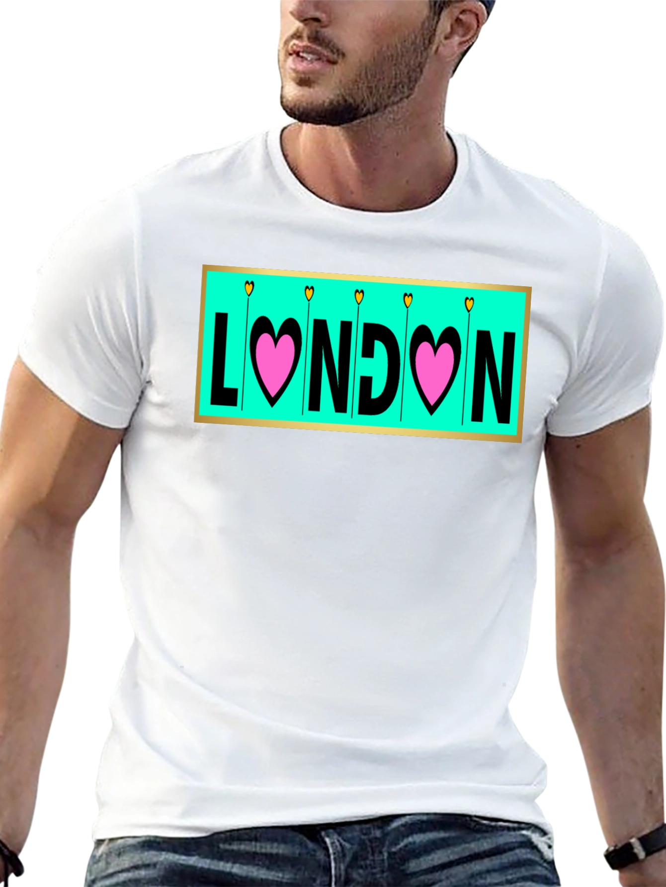 London Love T-Shirt - Heart Design