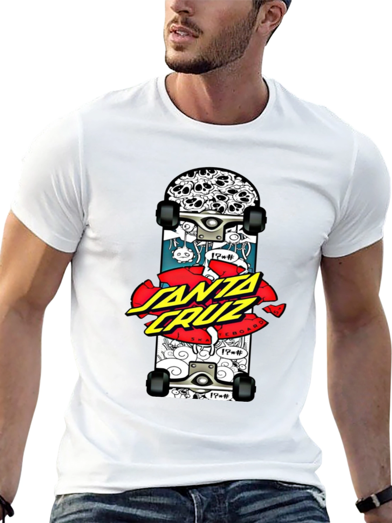 Santa Cruz Skateboard Graphic Black T-Shirt