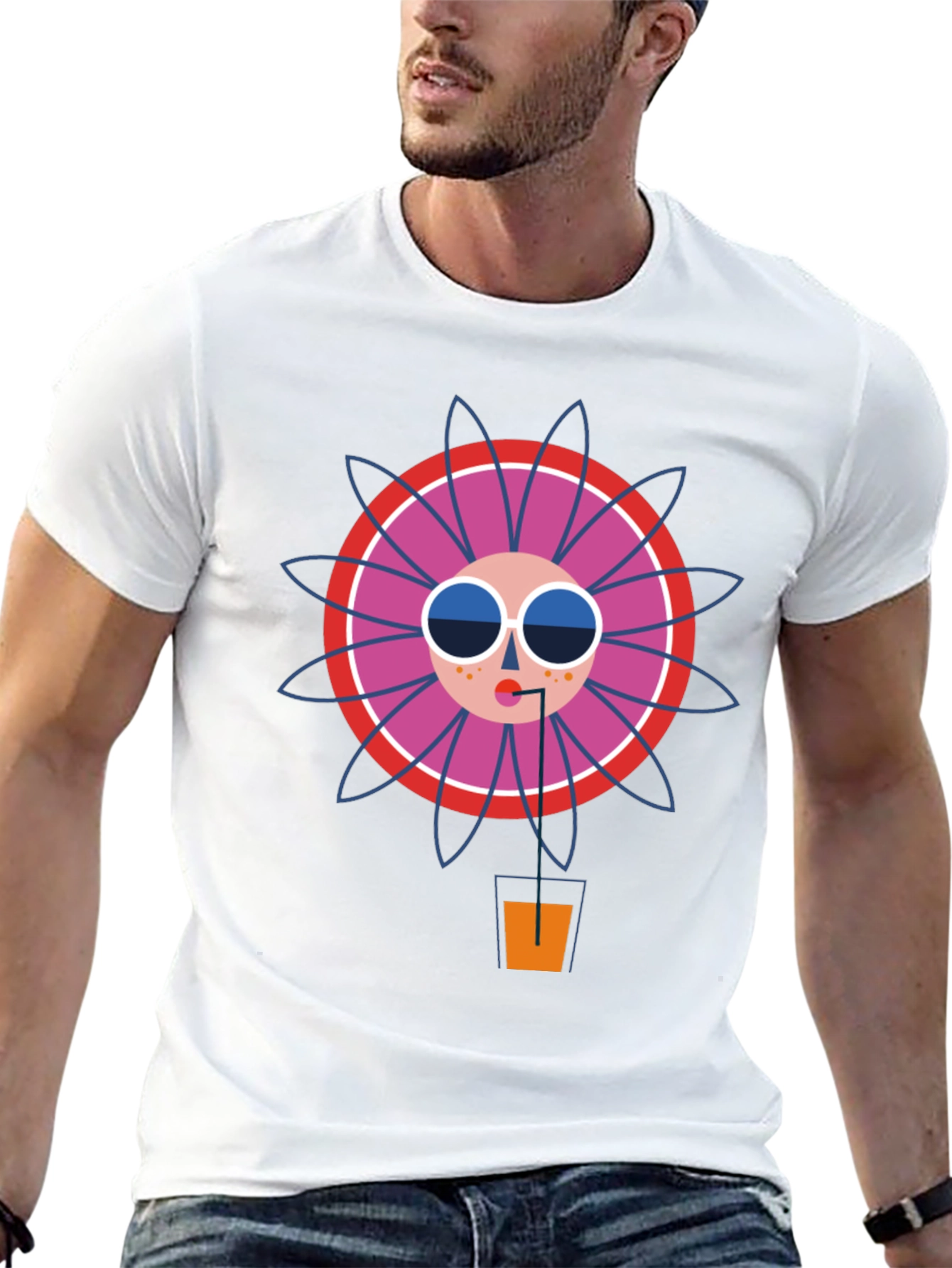 Funky Graphic Tee - Cool Drink Design