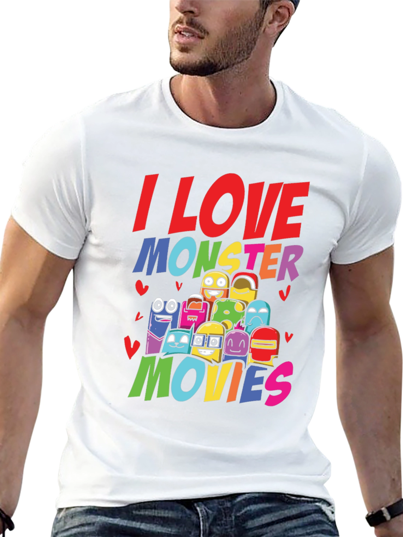 I Love Monster Movies Graphic Tee