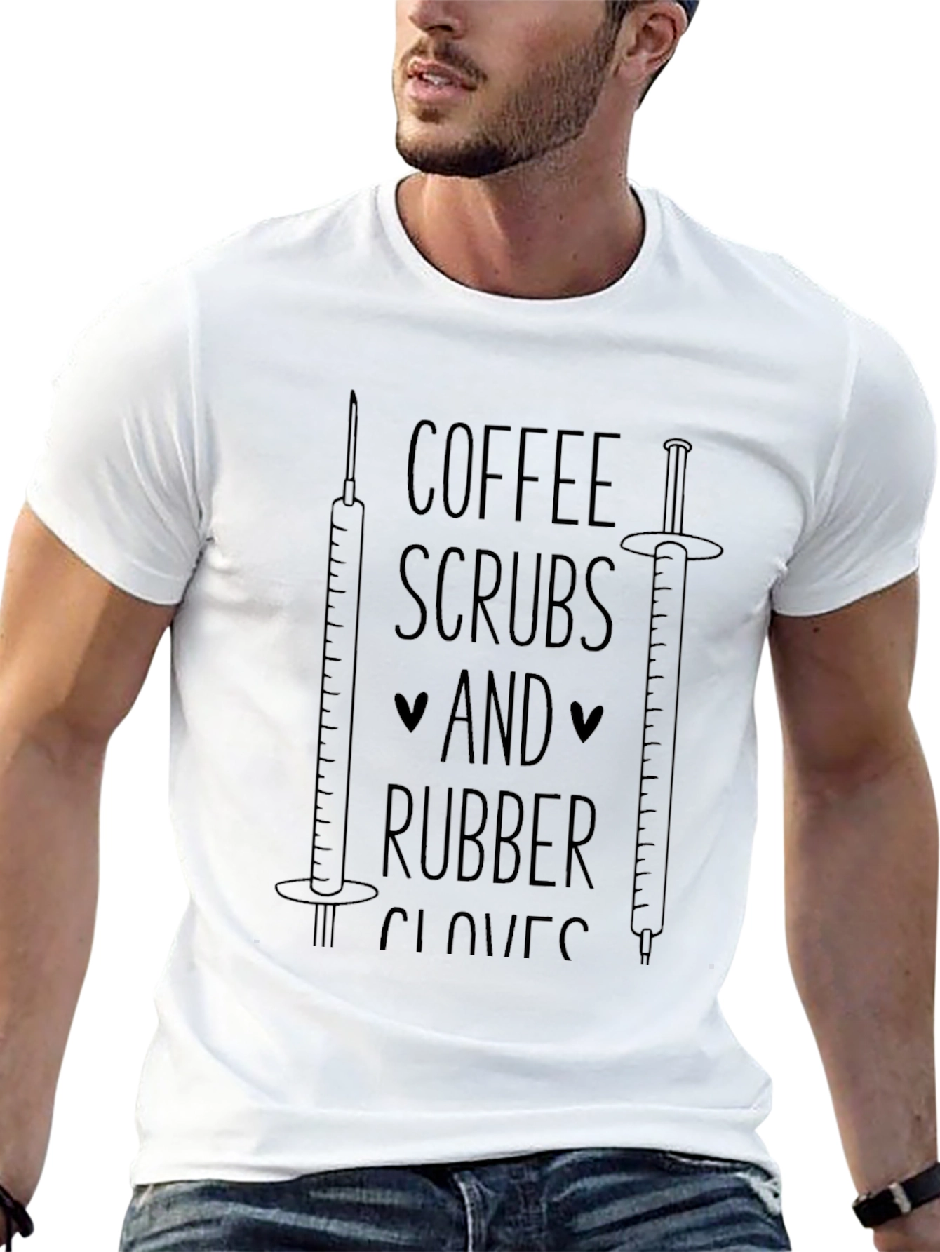 Coffee Scrubs & Rubber Gloves Graphic Tee