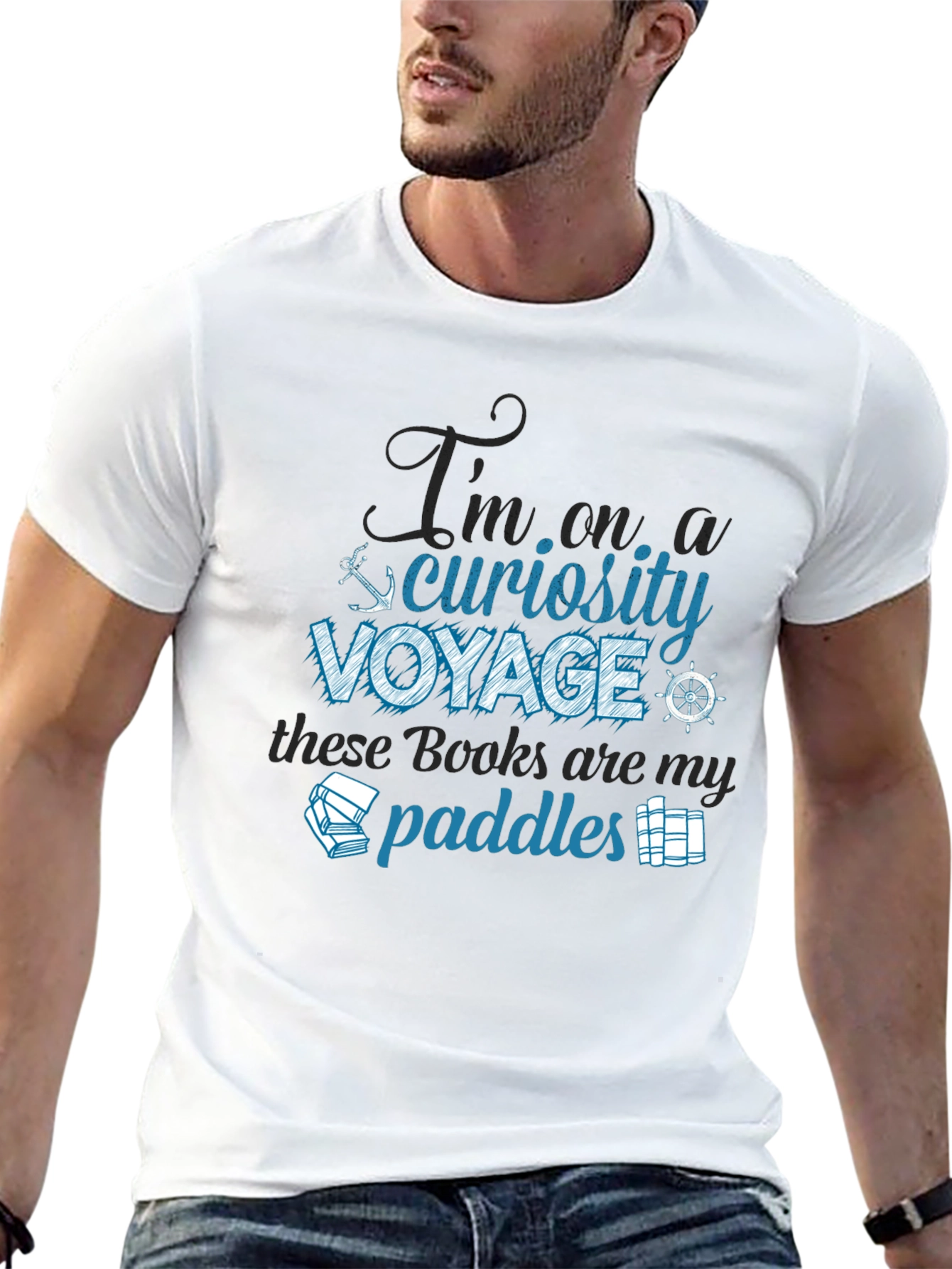 Curiosity Voyage T-Shirt - Book Lover Tee