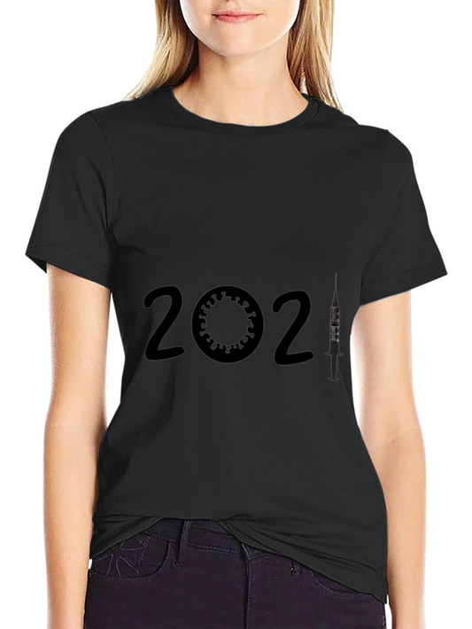 2021 Vaccine T-Shirt - Virus & Syringe Design