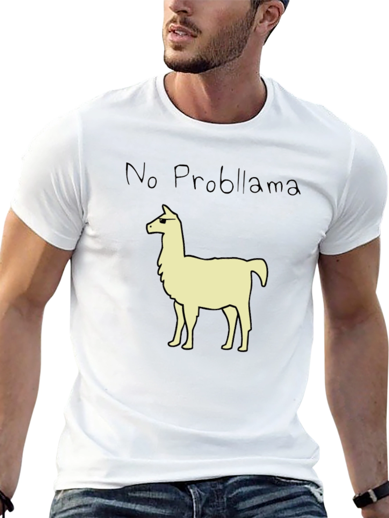 No Probllama T-Shirt - Cool Llama Graphic