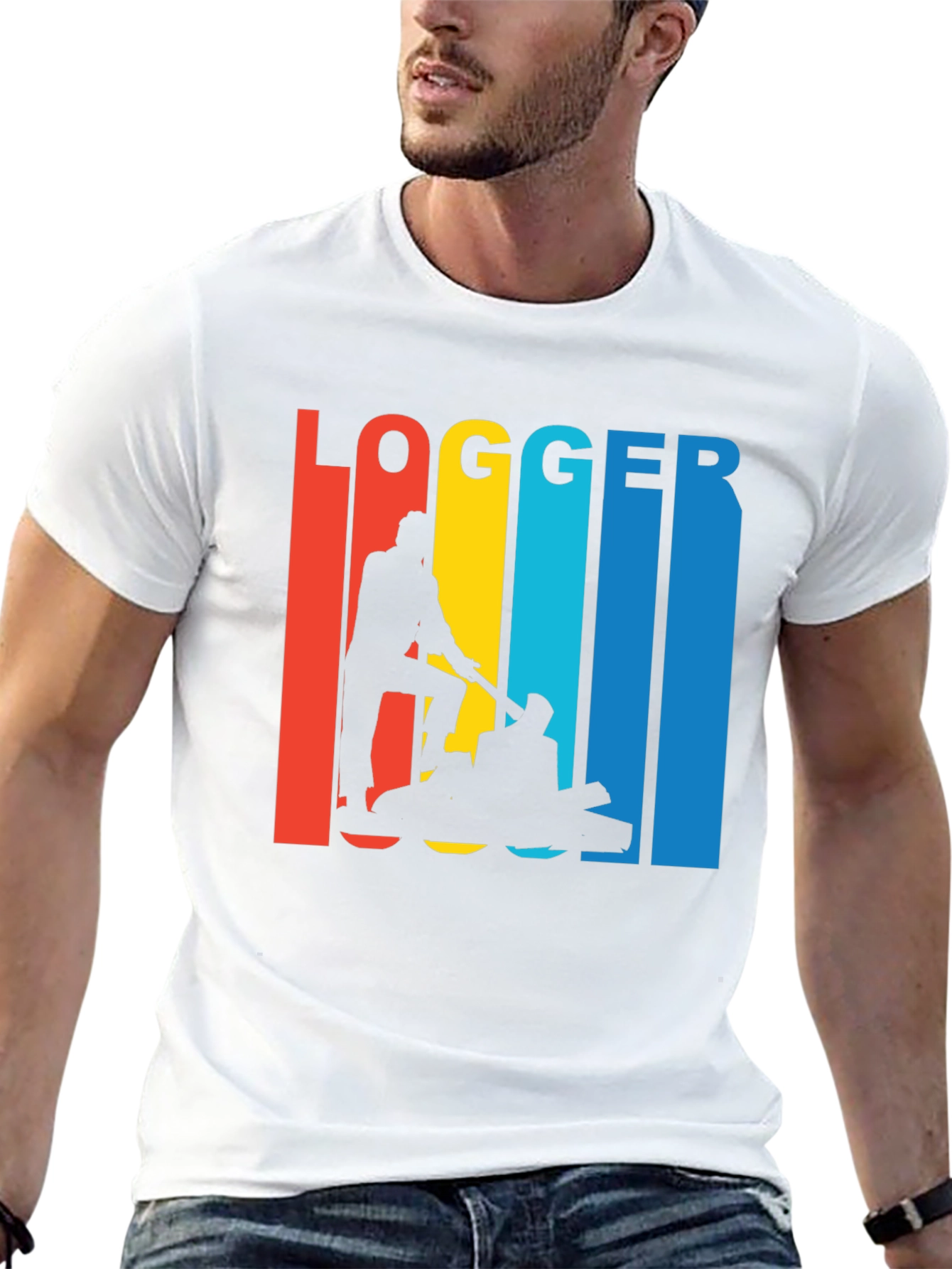 Logger Retro T-Shirt - Lumberjack Graphic Tee
