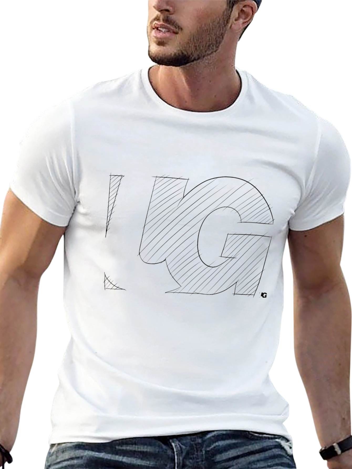 Black Graphic Tee - Understated Style