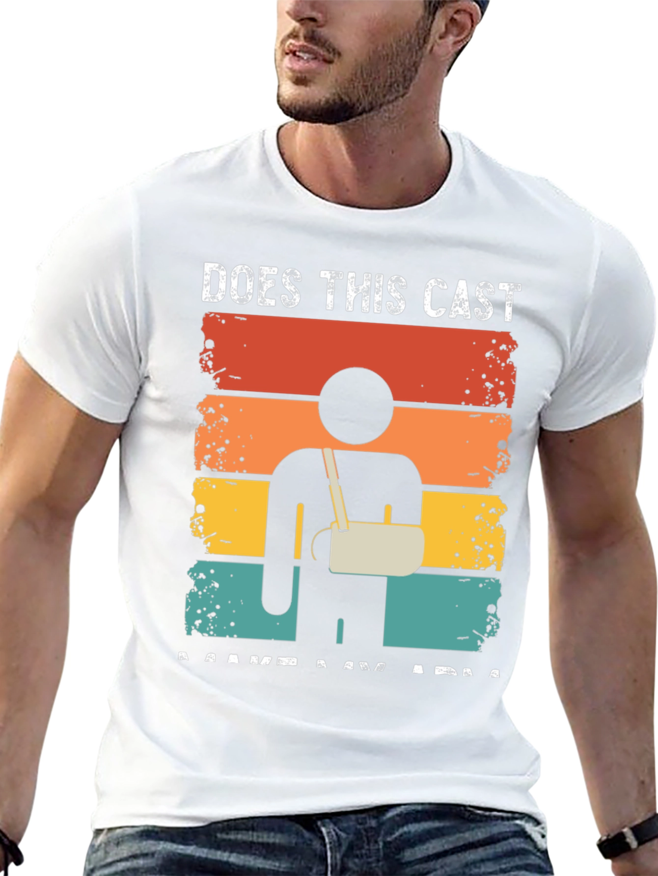 Funny Broken Arm Cast T-Shirt