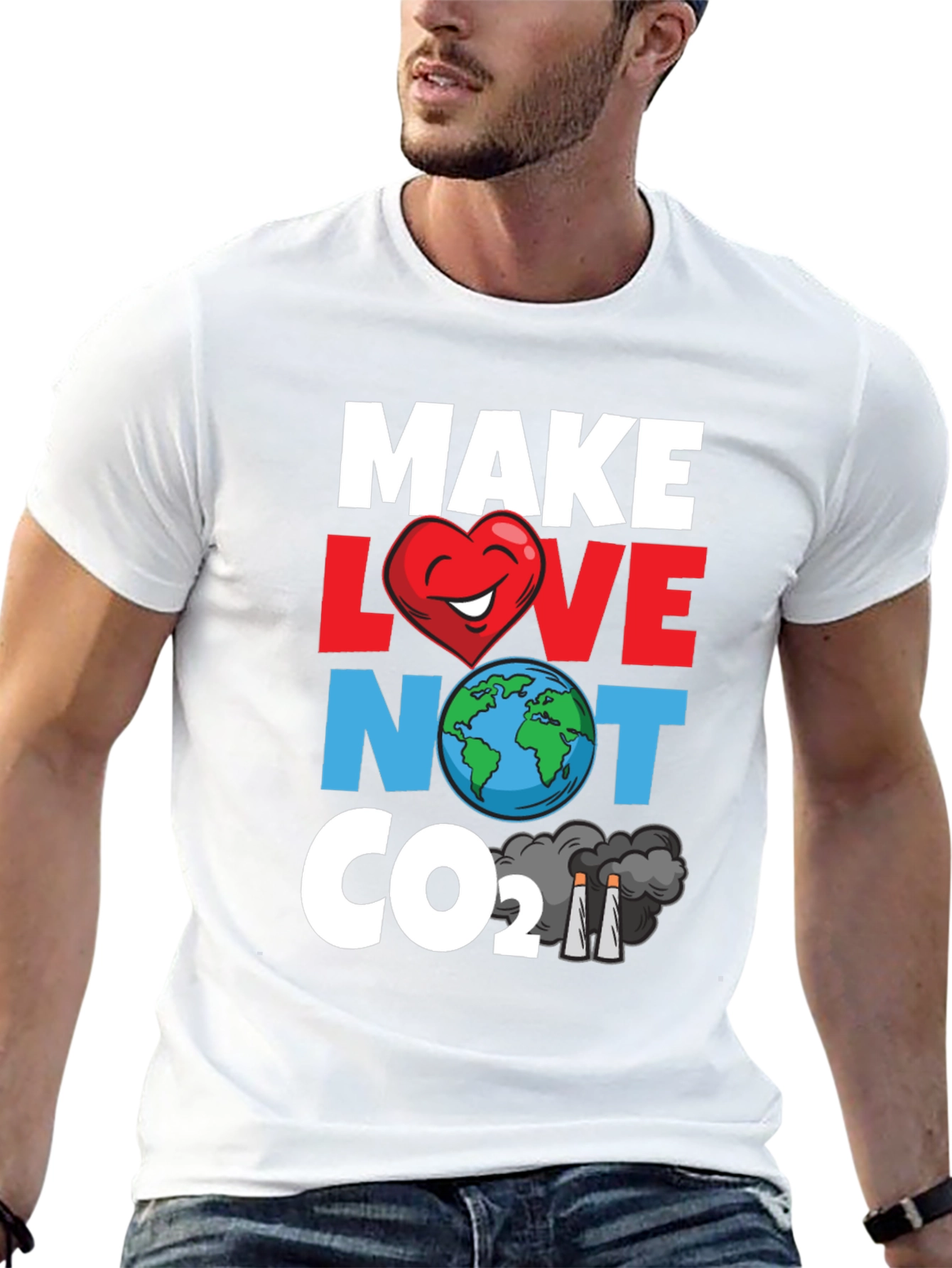 Eco-Friendly Tee: Make Love Not CO2