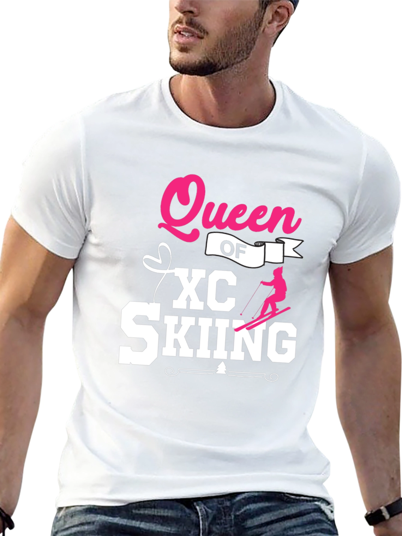 Queen of XC Skiing Black T-Shirt