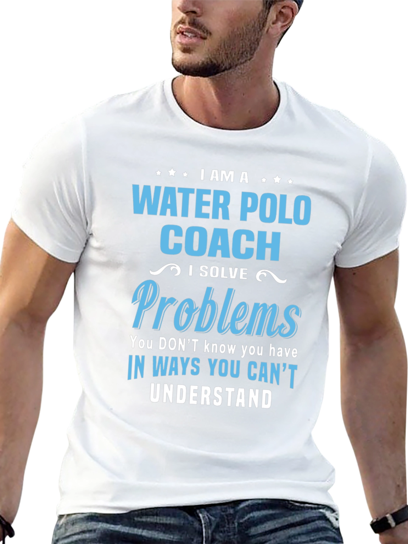 Water Polo Coach T-Shirt - I Solve Problems
