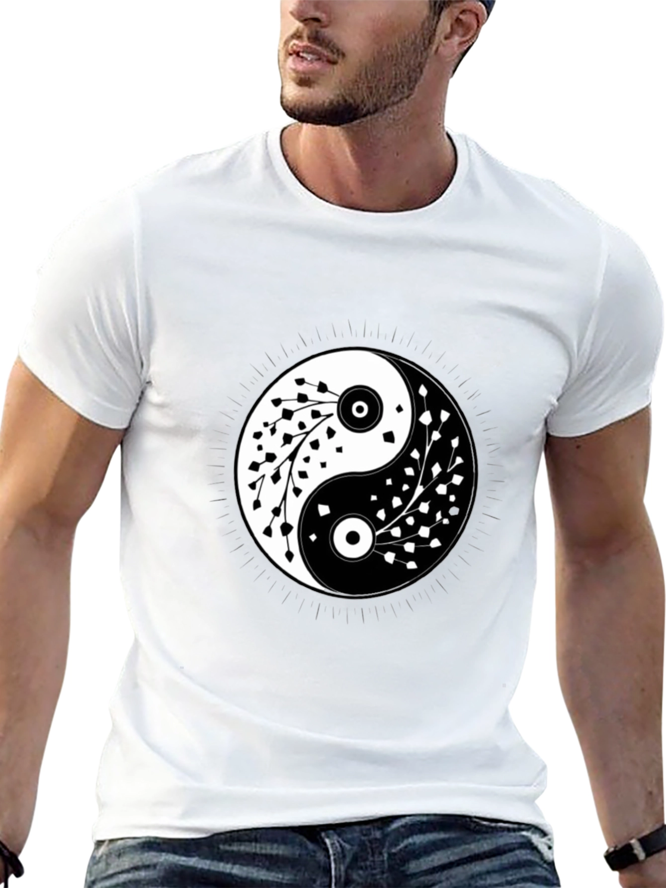 Yin Yang Tree Branch T-Shirt