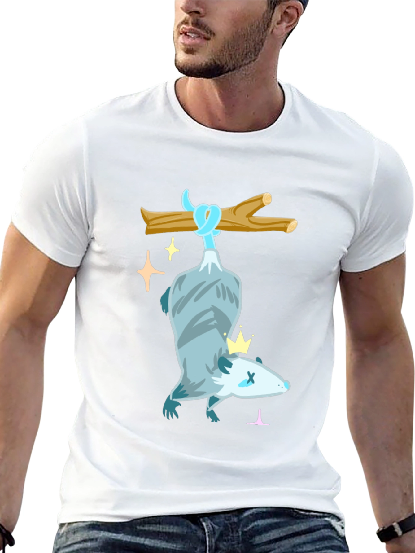 Hanging Opossum Tee - Play Dead and Shine!