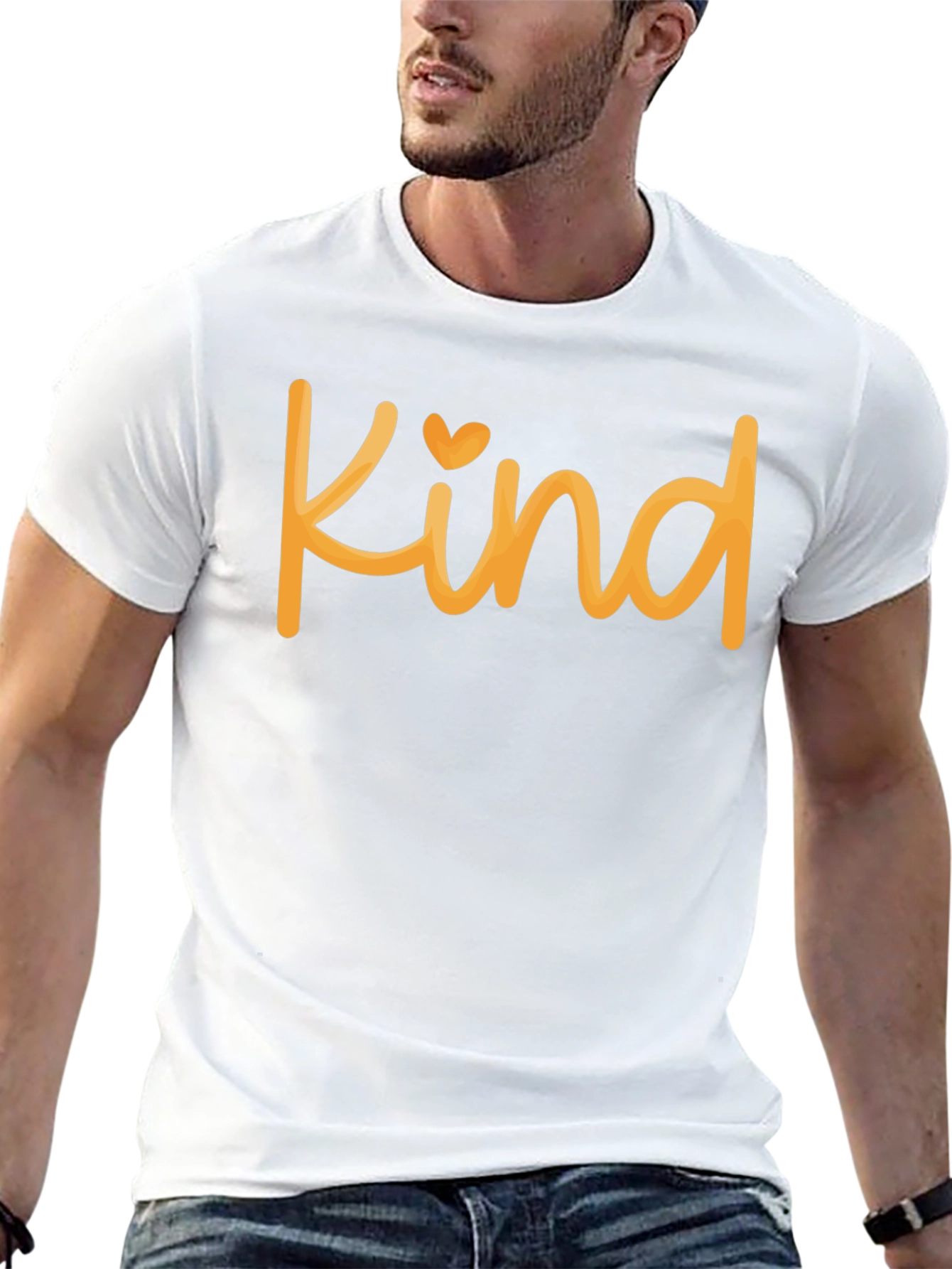 Kind T-Shirt - Heart Detail - Soft Feel