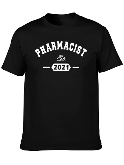 Pharmacist Est. 2021 Black T-Shirt