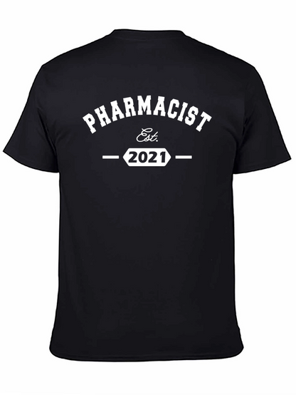 Pharmacist Est. 2021 Black T-Shirt