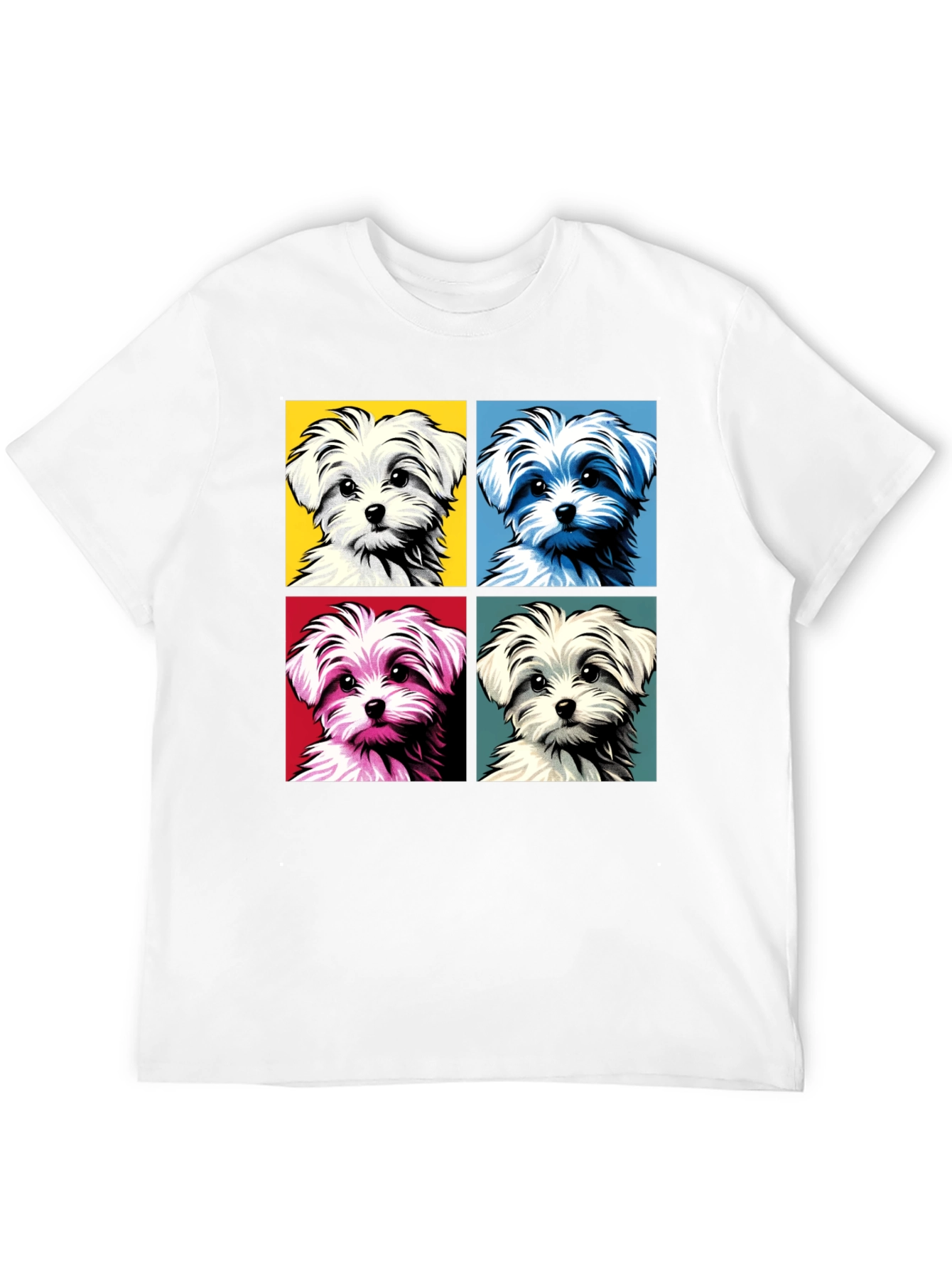 Pop Art Maltese Dog Graphic Tee