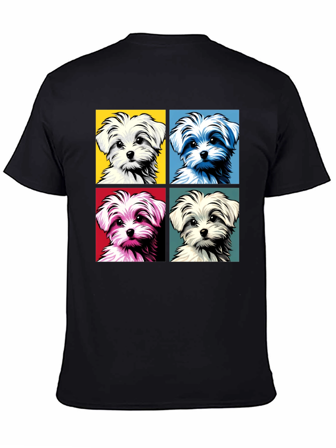 Pop Art Maltese Dog Graphic Tee