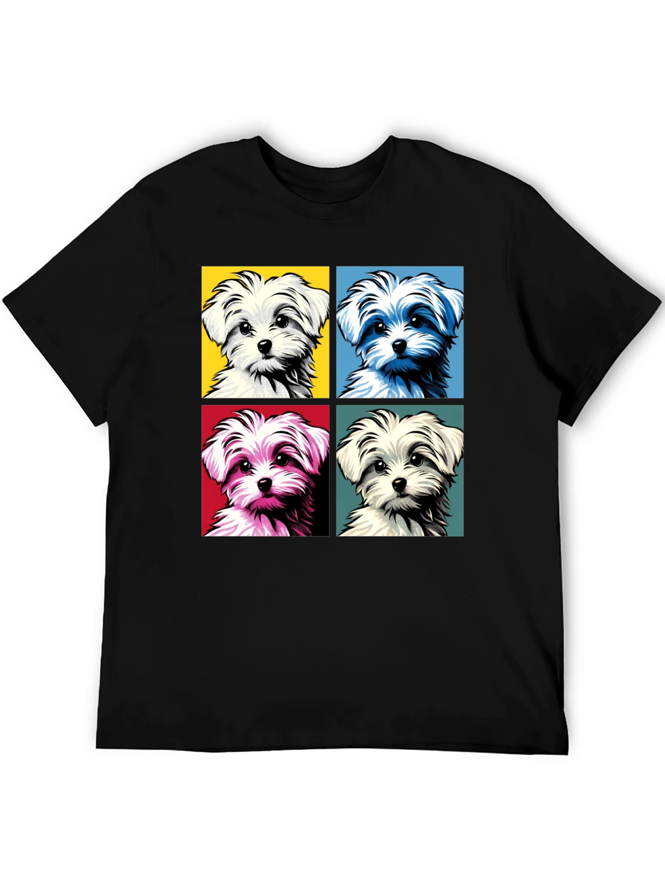 Pop Art Maltese Dog Graphic Tee