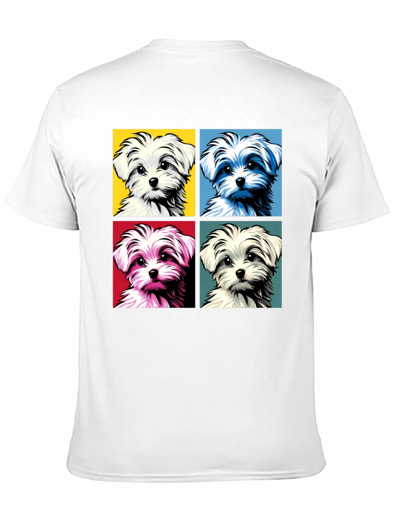 Pop Art Maltese Dog Graphic Tee