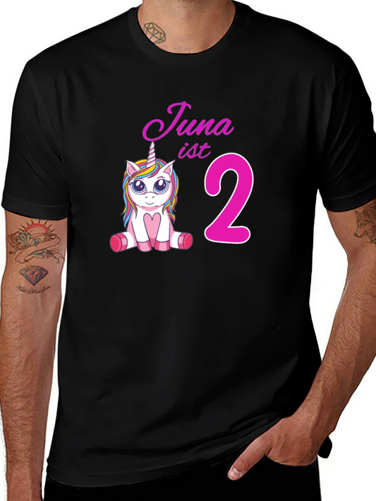 Cute Unicorn 2nd Birthday T-Shirt for Kids