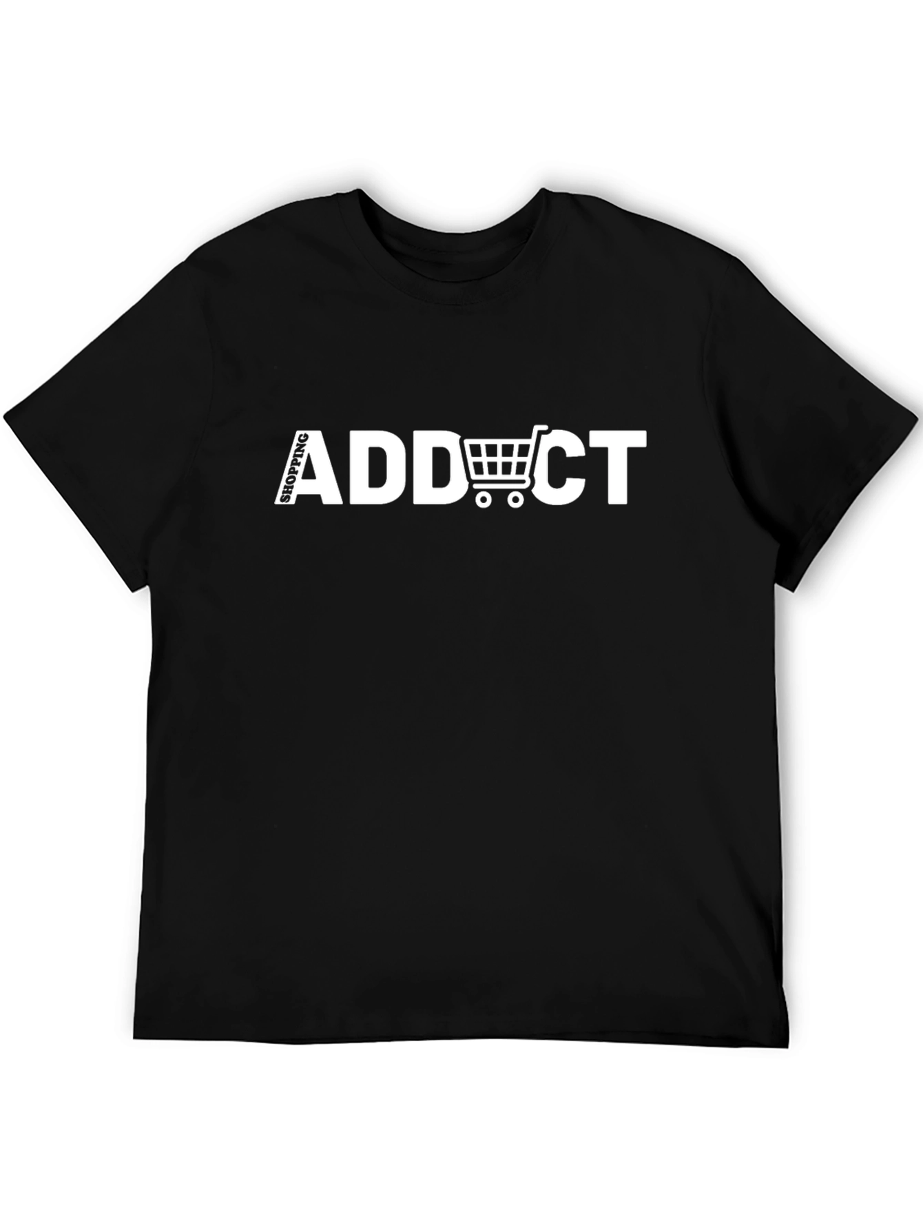 Shopping Addict Black T-Shirt