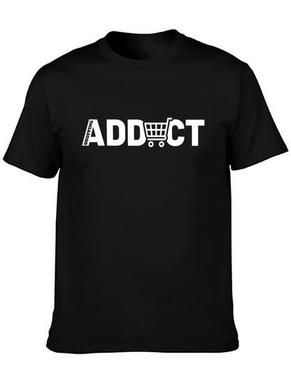 Shopping Addict Black T-Shirt