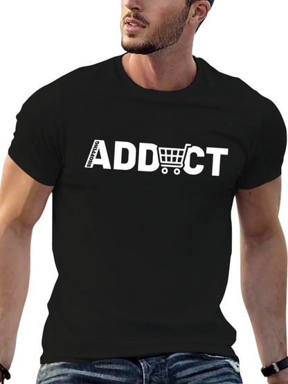 Shopping Addict Black T-Shirt