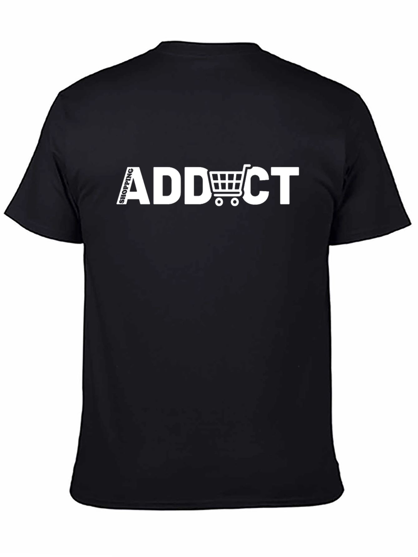 Shopping Addict Black T-Shirt