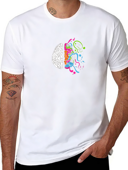 Creative Brain T-Shirt - Black Cotton Tee