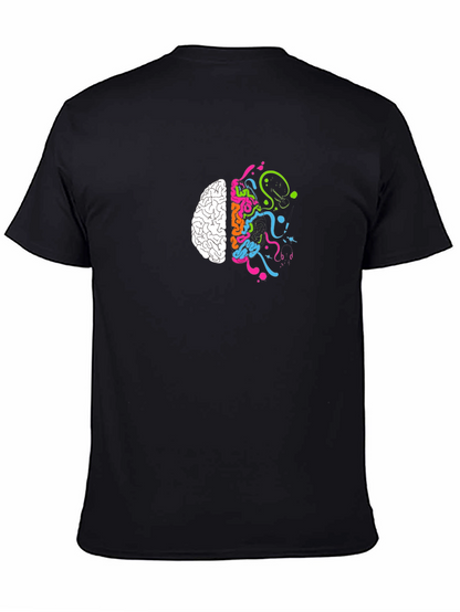 Creative Brain T-Shirt - Black Cotton Tee