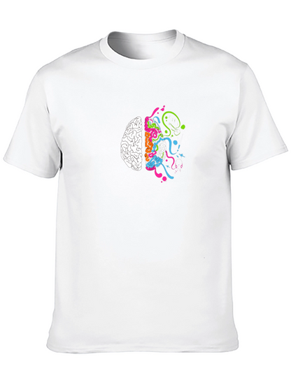 Creative Brain T-Shirt - Black Cotton Tee