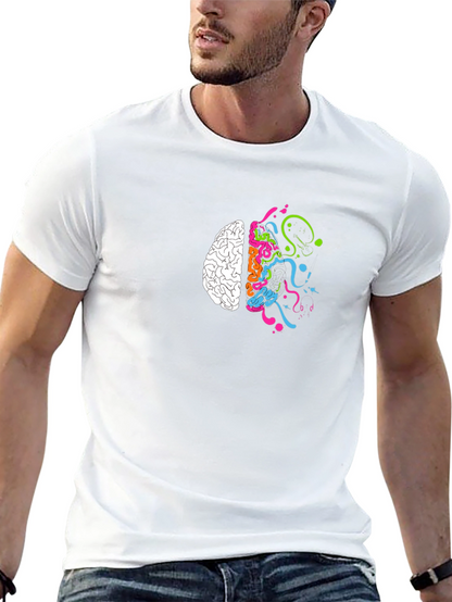 Creative Brain T-Shirt - Black Cotton Tee