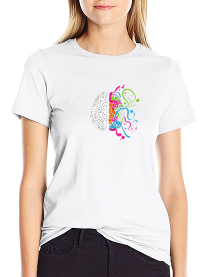 Creative Brain T-Shirt - Black Cotton Tee
