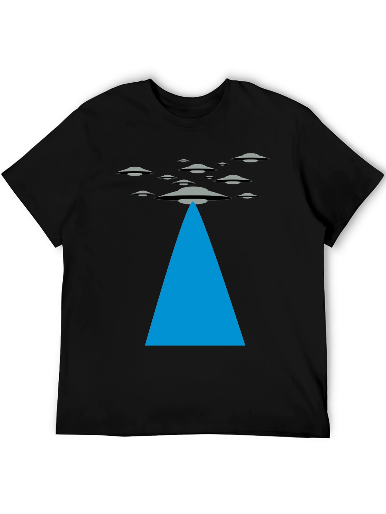 UFO Abduction Black T-Shirt