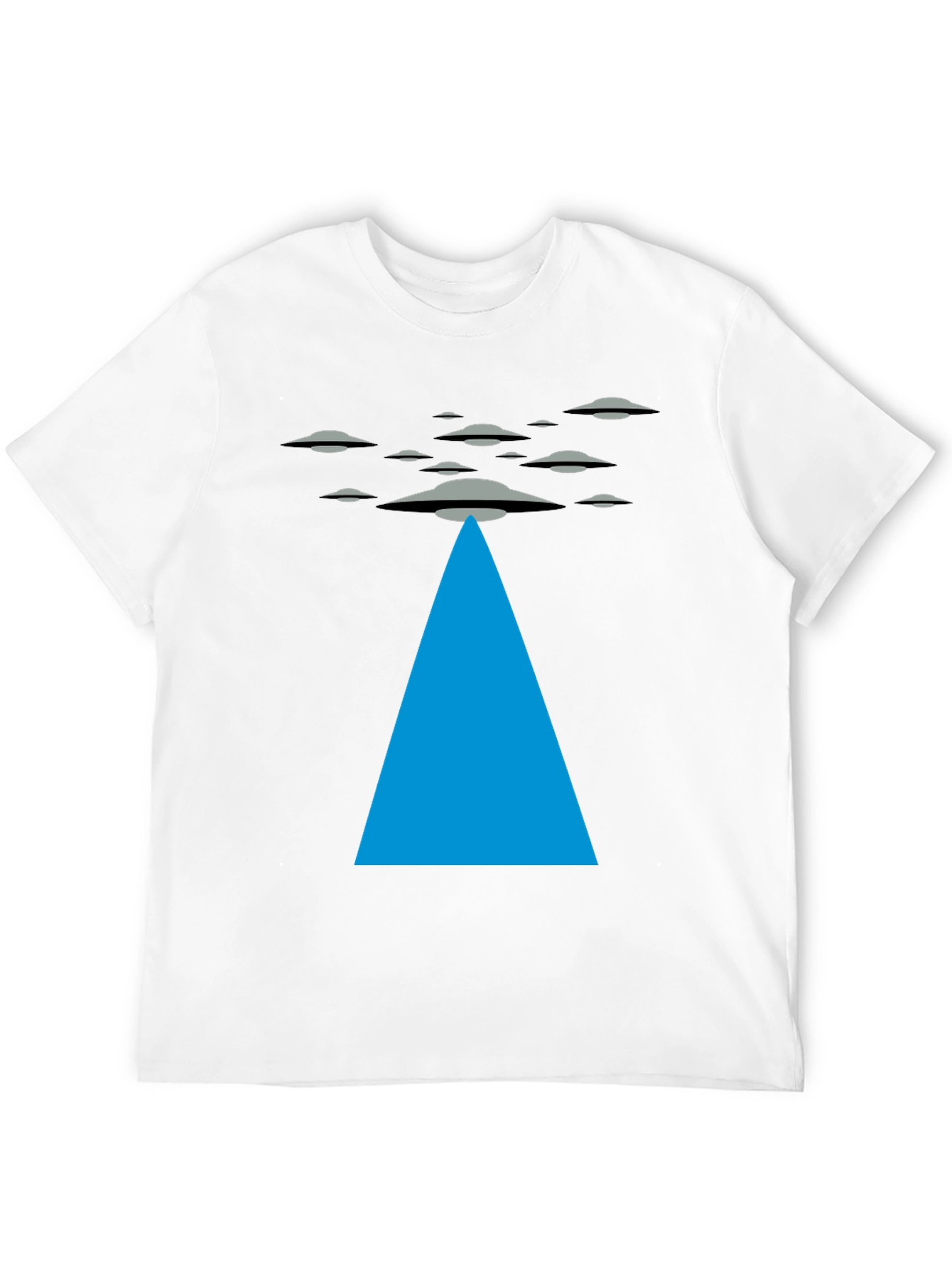 UFO Abduction Black T-Shirt