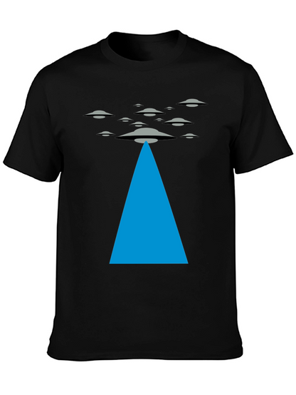 UFO Abduction Black T-Shirt