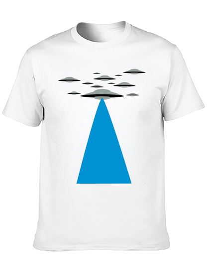 UFO Abduction Black T-Shirt