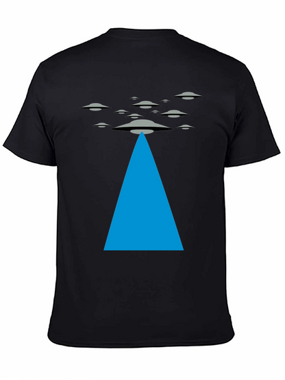 UFO Abduction Black T-Shirt