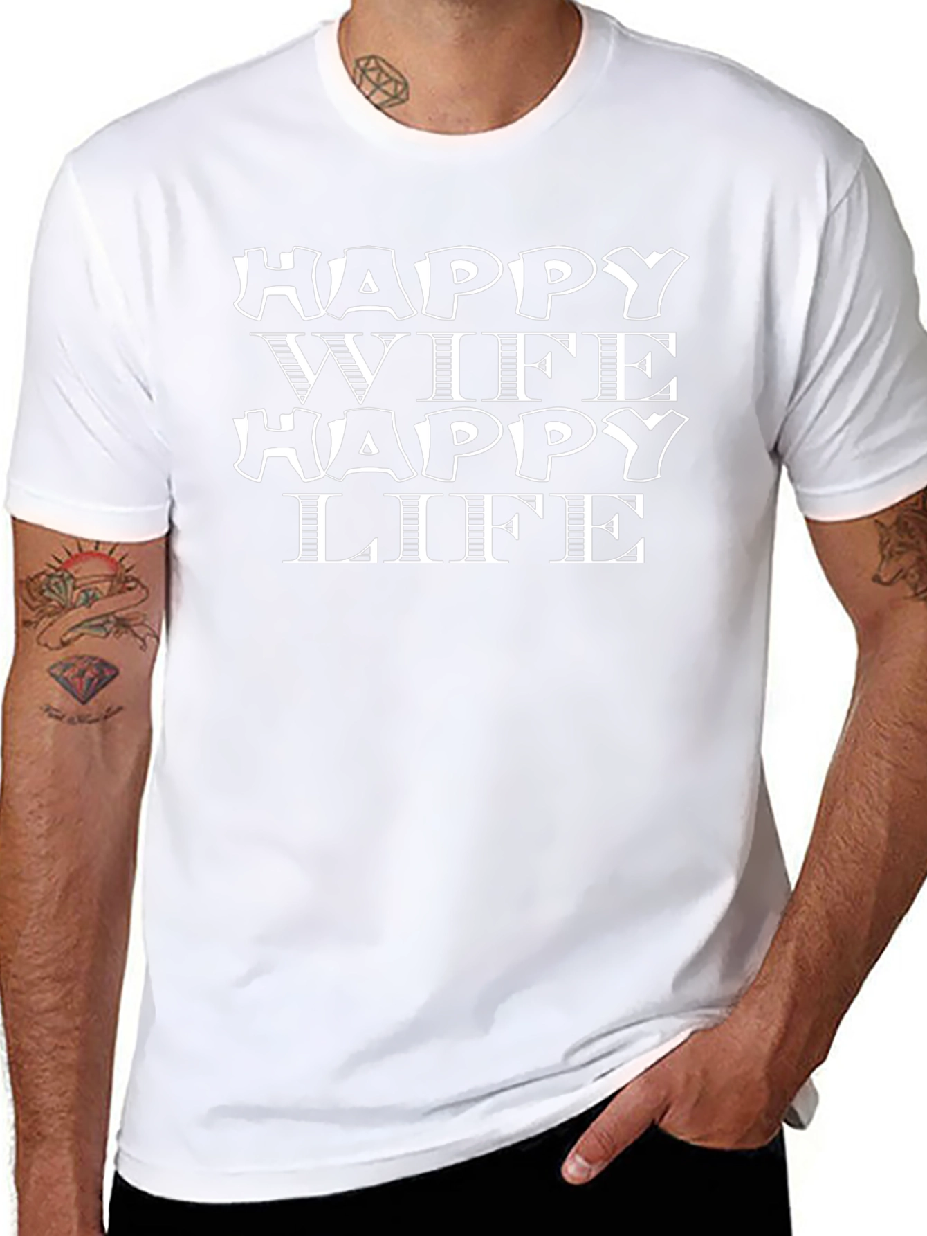 Happy Wife Happy Life Graphic Tee