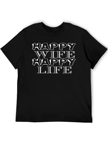 Happy Wife Happy Life Graphic Tee