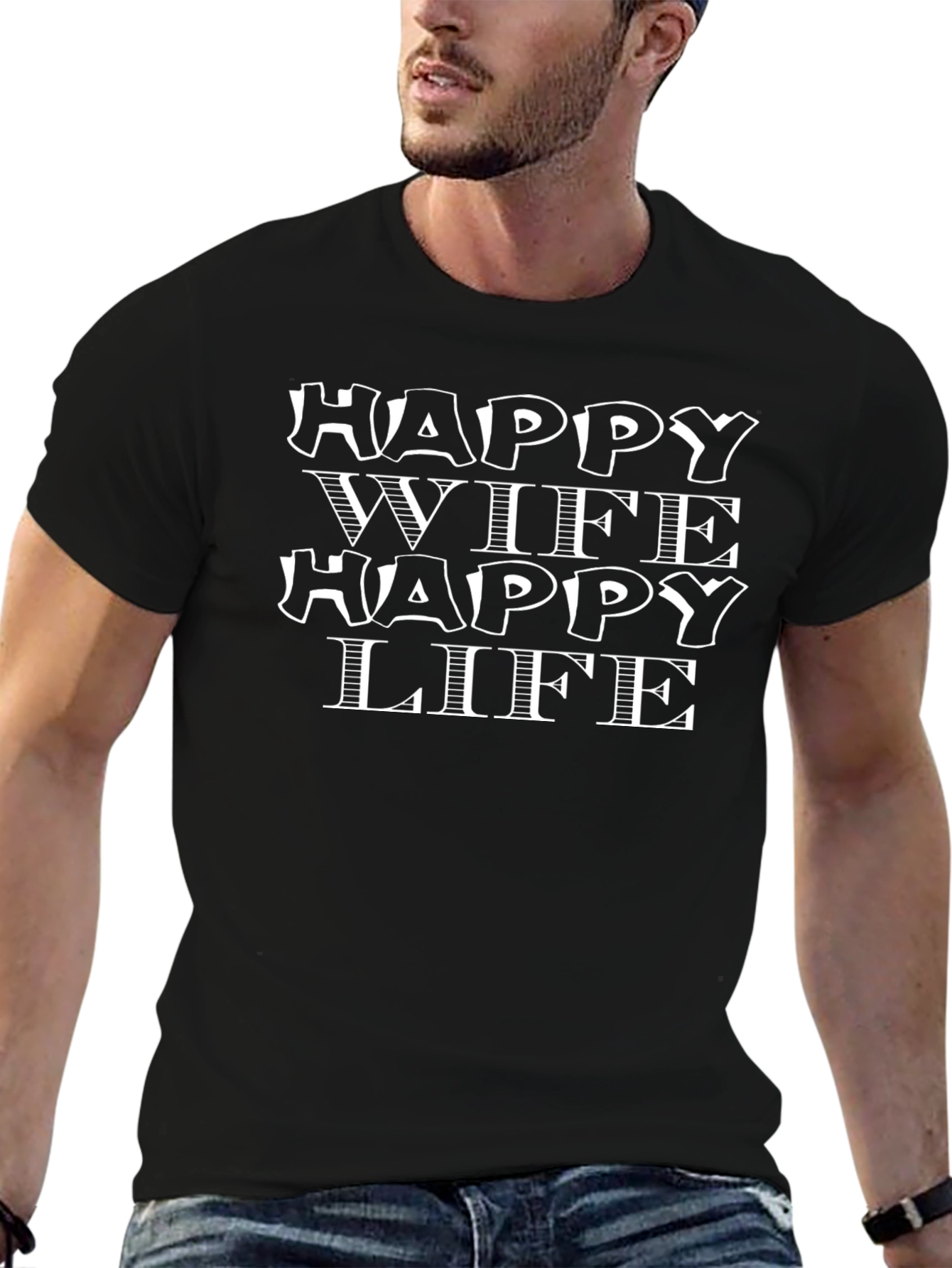 Happy Wife Happy Life Graphic Tee