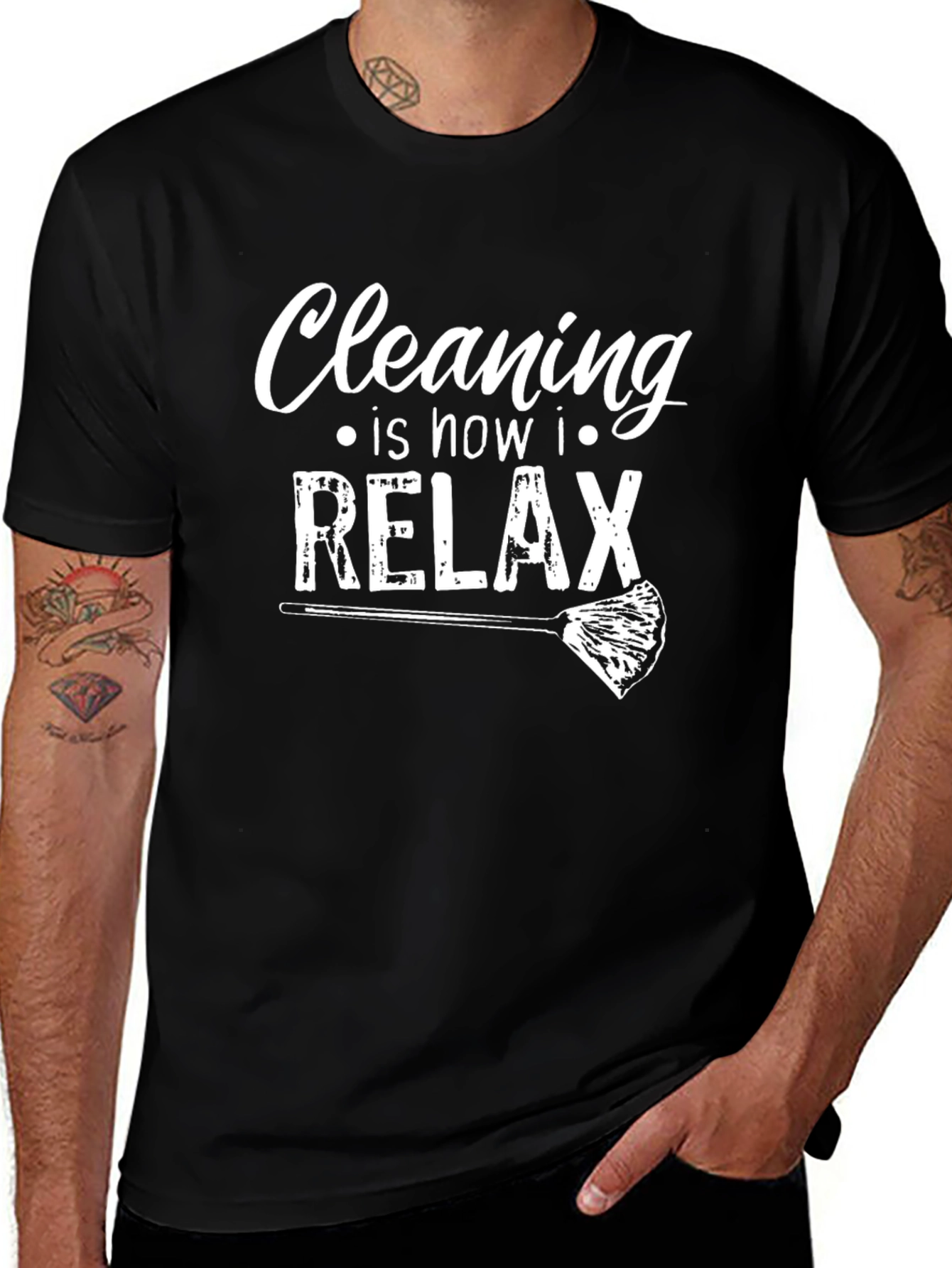 Cleaning is How I Relax Graphic Tee