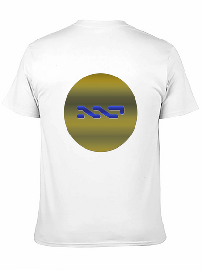 Modern Graphic Print Black T-Shirt