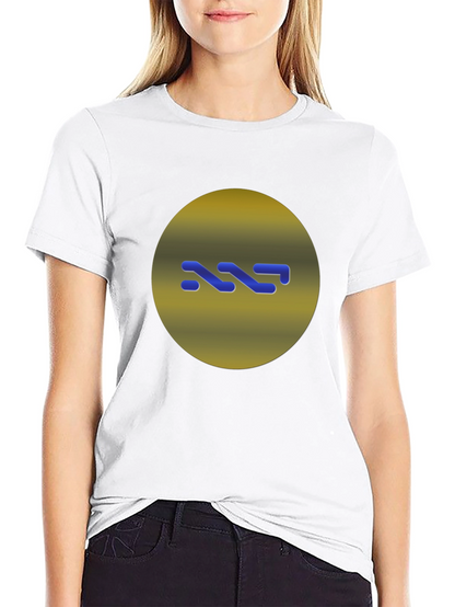 Modern Graphic Print Black T-Shirt