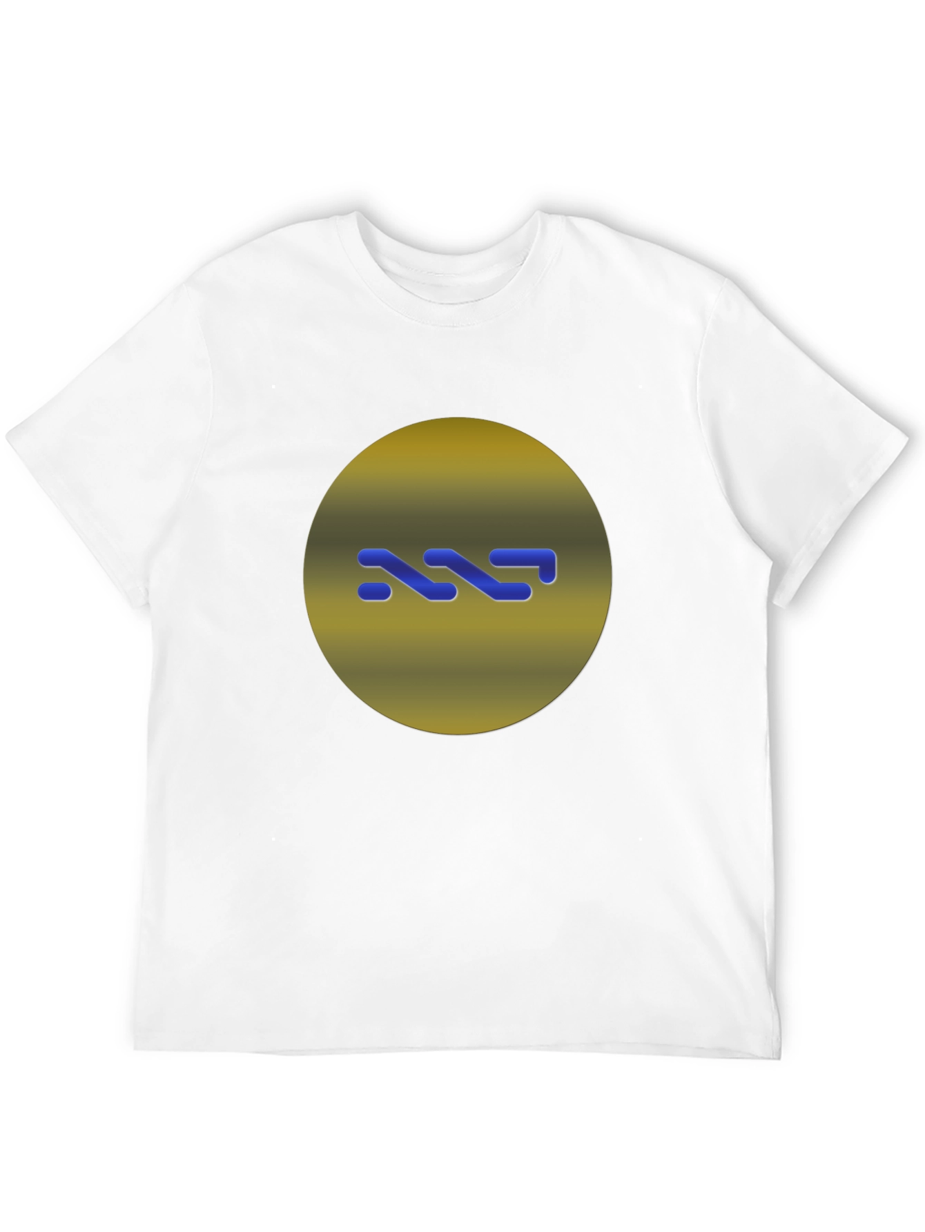 Modern Graphic Print Black T-Shirt
